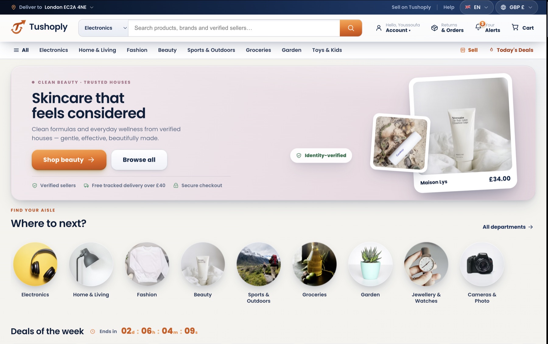 Tushoply — marketplace home