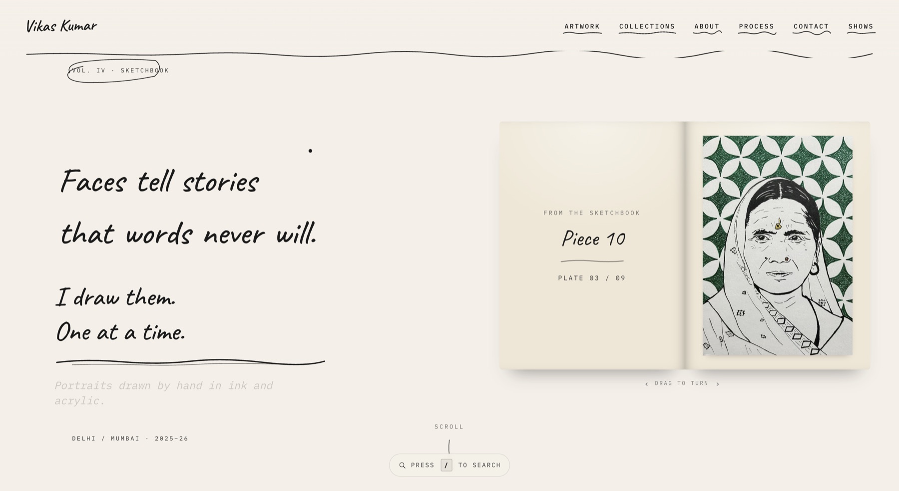 Scribble — portfolio home